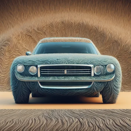 rogaine, car, wavy, detailed background, highres<lora:Rogaine:1>