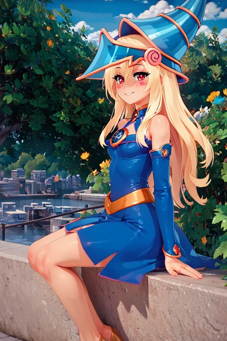 score_9, score_8_up, score_8, large breasts, (curvy), cute, eyelashes, ,,, , ,,, zzPrismagicCitronOC, hair between eyes, red eyes, blonde hair, long hair, blue headwear, wizard hat, bare shoulders, detached sleeves, pentacle, dress, blush stickers, <lora:Prismagic_CitronOC_PDXL:0.8>, ,,,, BREAK, zzEiffelTower in background, sitting, watercraft, boat, sitting on wall, side view, looking at viewer, smile, ,,, BREAK, blooming stars, luminescent petals, otherworldly fragrance blurry background, ,,, embedding:zPDXL, Expressiveh, ,,, <lora:EiffelTowerPDXL:0.8>, <lora:CatalystStylePDXL:0.6>, <lora:SDXLFaeTastic2400:0.5>, <lora:Expressive_H-000001:0.4>,