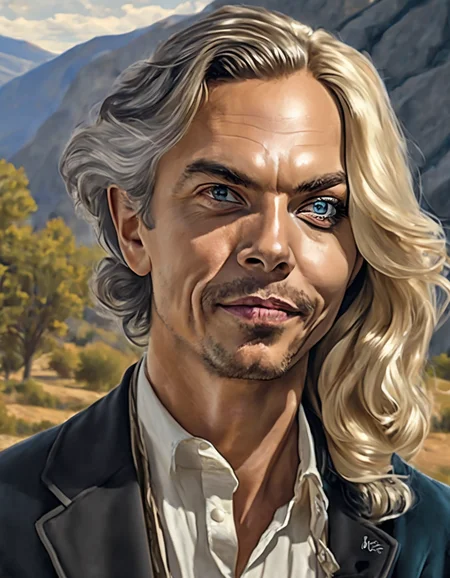 Positiv Clip L
masterpice oil-painting, 8k, award-winning, professional, Medium shot, man
Positive Clip G
masterpice oil-painting, 8k, award-winning, professional, Medium shot, A man with highlight hair, detailed eyes, sharp focus, young face, perfect symmetric face, pupil reflecting surroundings, realistic skin, soft healthy skin, mountains in the background
---------