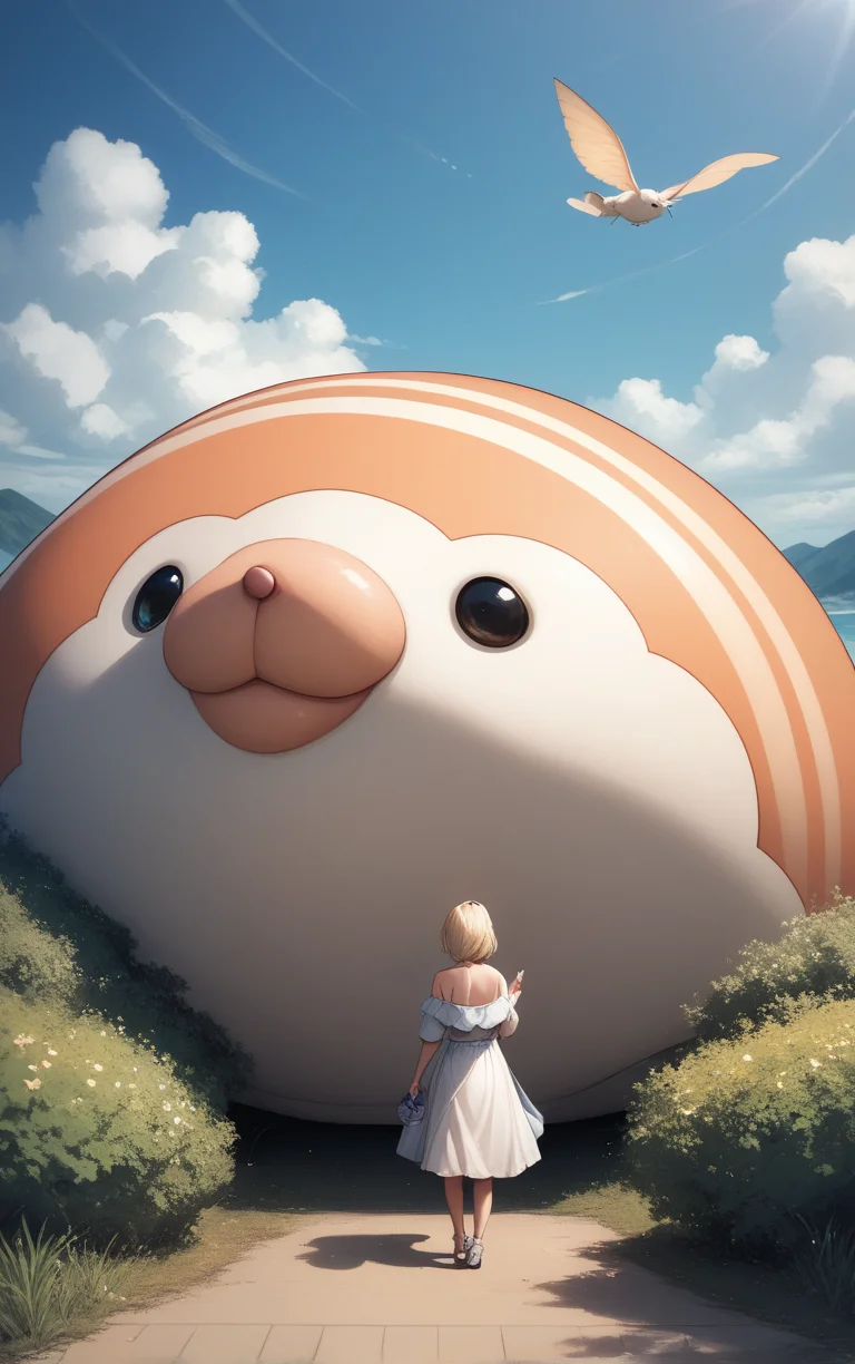 score_9, score_8_up, score_7_up, score_6_up, BREAK
CONCEPT_Oversized_Animal_ownwaifu,
oversized animal,
1girl, outdoors, cloud, standing, sky, from behind, day,
<lora:PONYXL_CONCEPT_Oversized_Animal_ownwaifu:0.65>, depth of field
,