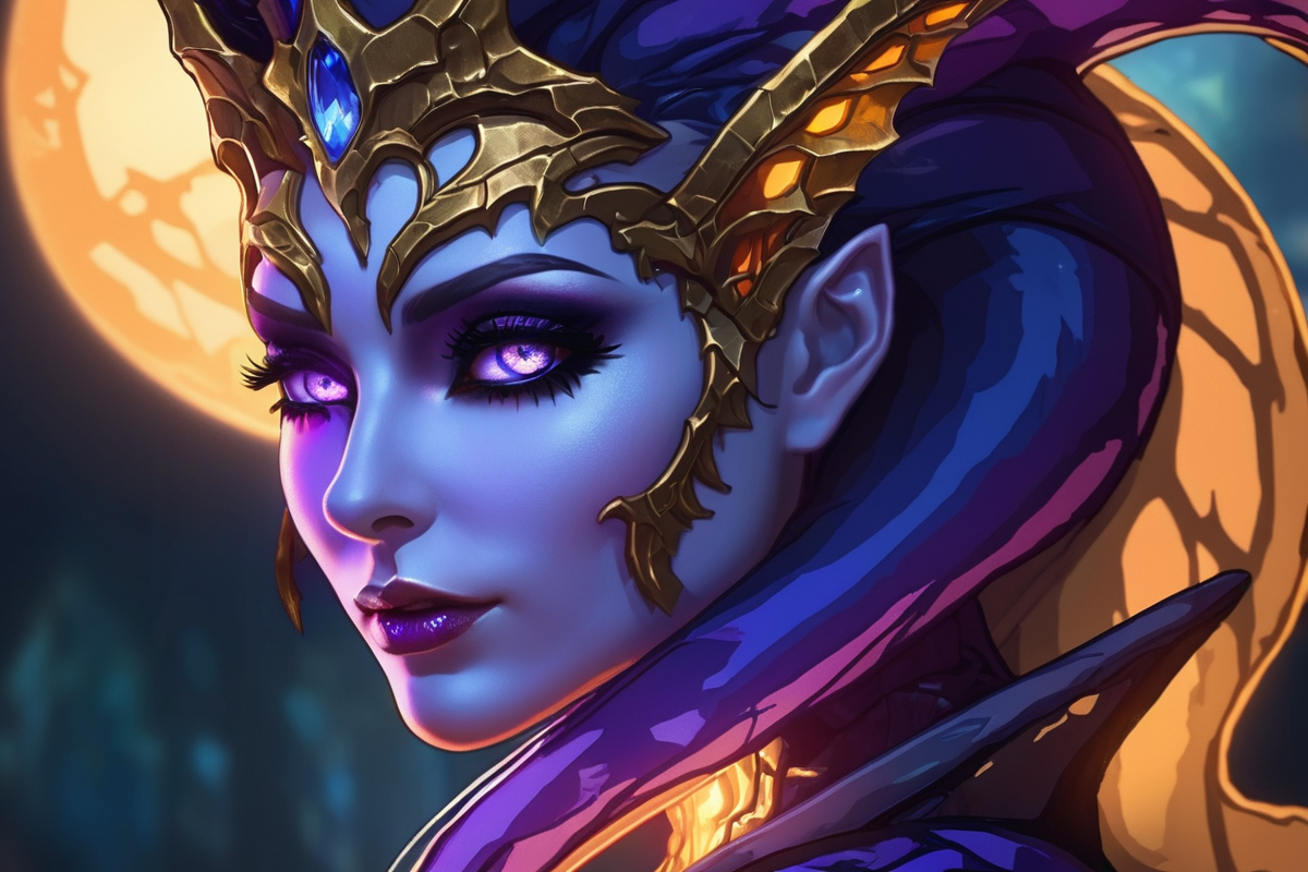 <lora:Banshee XL:0.9> Banshee, detailed, sexy, chromatic aberration, high definition photo, ultra detailed skin, ultra detailed face, small skin imperfections