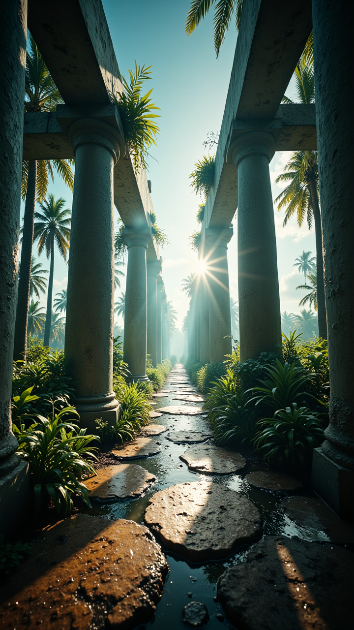 pleasant, view from a weird camera angle, "The Pillars of Experience", detailmaximizer, secretlab, dynamic