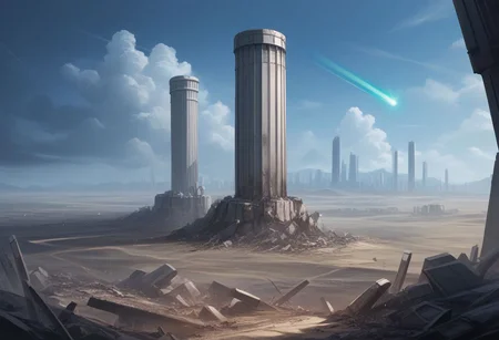 score_9, score_8_up, score_7_up,newest,safe,source_anime,ncrender,landscape,cityscape,apocalyptic,sky laser,pillar of light,destruction