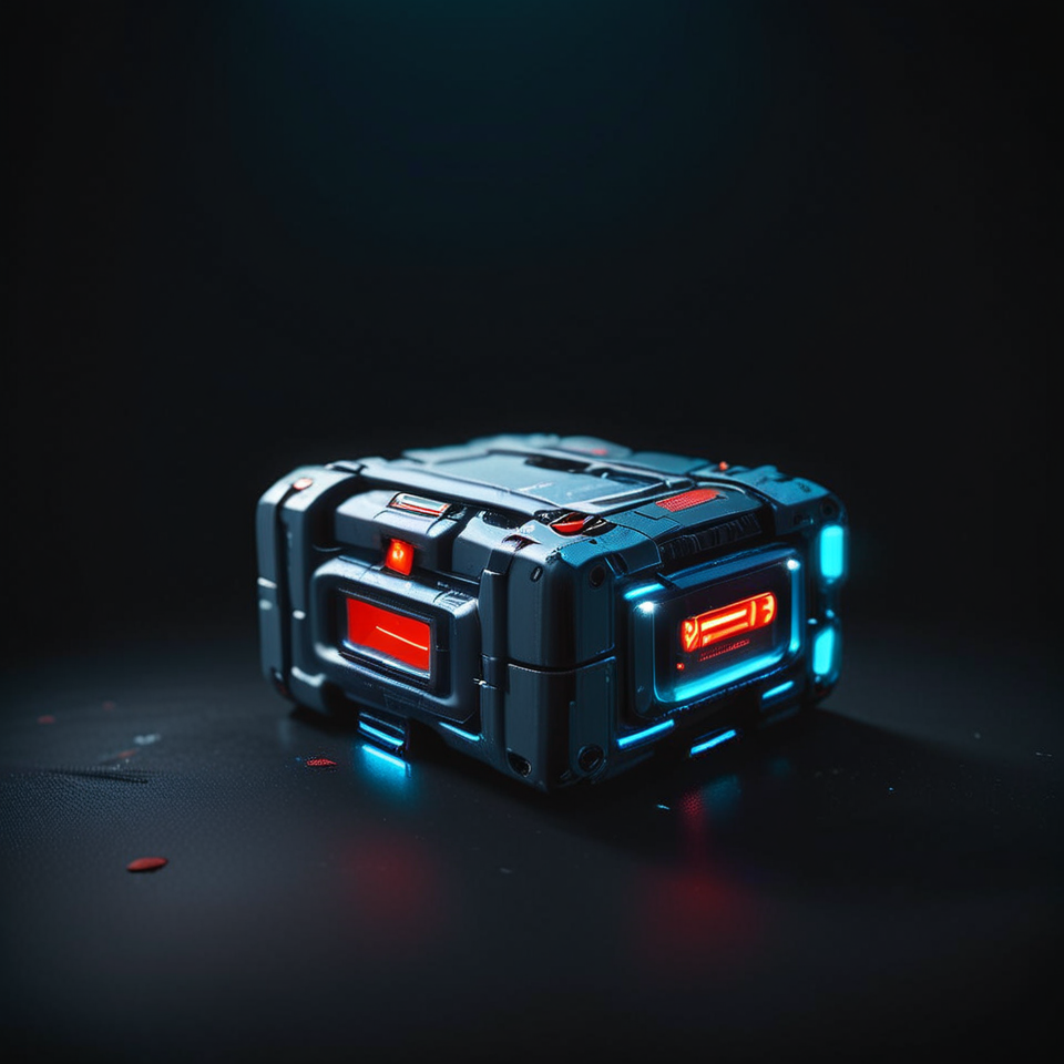 score_9, score_8_up, score_7_up, score_6_up, score_5_up, score_4_up,  still life item inventory,photo focus on
 (cylindrical  medkit:1.3)  science fiction,   used, construction red  warning stickers..
 4k, highly detailed, dark blue black background
 <lora:IteMaker_PNY-F:0.7> , rating_safe