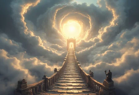 A surreal depiction of the quest for equality, represented by a vast, ((endless staircase winding through the clouds)), with diverse people climbing together toward a shining, elusive doorway at the top. The scene blends elements of fantasy and reality, with barriers along the path symbolizing various social obstacles. The mood is hopeful yet challenging, with ethereal lighting and symbolic motifs scattered throughout.
OverallDetailXL <lora:SDXLFaeTastic2400:0.4> <lora:DetailMaximizer:0.55> detailmaximizer <lora:Flux-style-xl-lora:0.7> flux-style