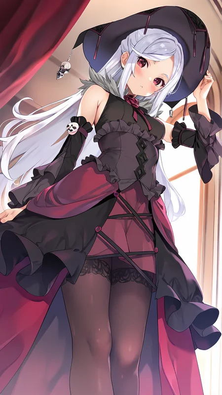 amazing quality,absurdres,best quality,masterpiece,highres,newest,detailed,detailed body,detailed face,masterpiece,best quality,solo,
Serena,1girl,solo,long white hair,red eyes,hat,detached sleeves,dress,<lora:ã¹ã¯ã¤ã®å°å¤æ²Serena:0.8>,