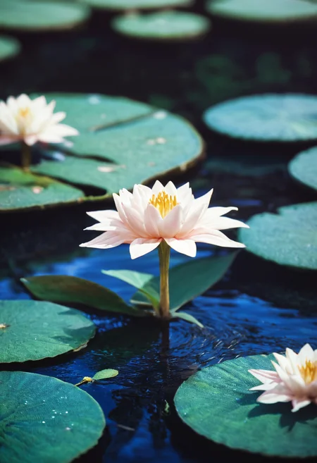 score_9, score_8_up, score_7_up, lake, fantasy forest, water, close-up, lily pad , highly detailed, film grain, <lora:zy_Realism_Enhancer_v2:0.9>