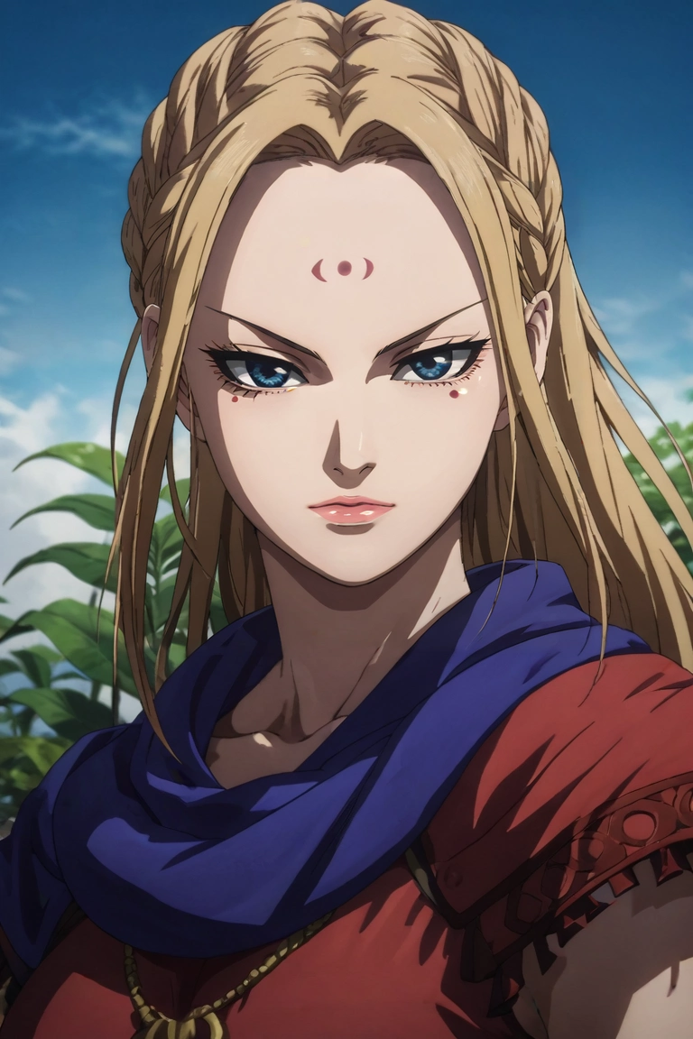 score_9, score_8_up, score_7_up, source_anime, rating_safe, , anime screencap, , , looking at viewer, depth of field, 1girl, solo, <lora:yang_duanhe_pony:0.92>, yang_duanhe, blonde hair, blue eyes, long hair, facial mark, forehead mark, braid, rule of thirds, energy plant, night, crescent moon, dancing, :\3, , <lora:sdxl_lightning_8step_lora:1>