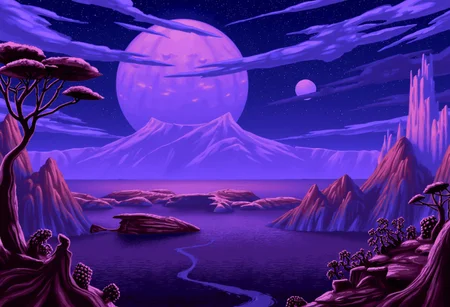digital art of an otherworldly landscape