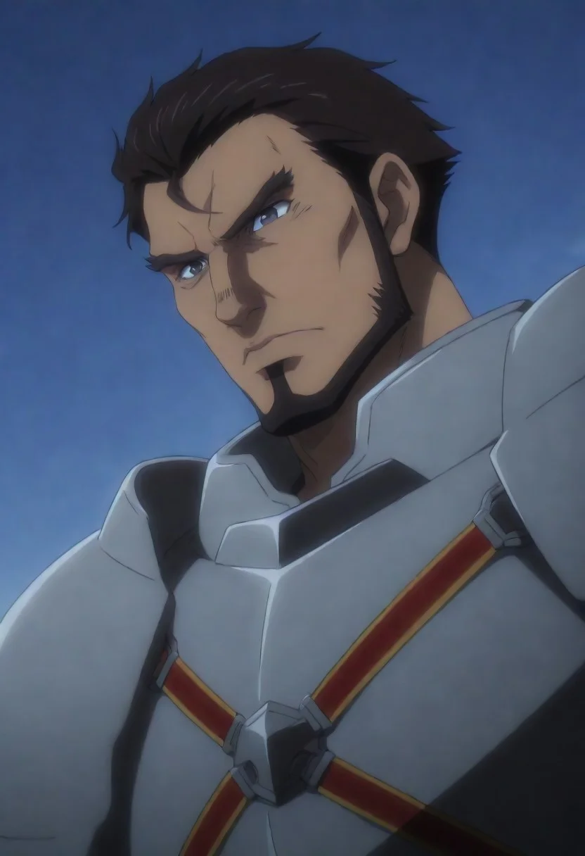 score_9, score_8_up, score_7_up, score_6_up, source_anime\(Overlord\), perfect anatomy, perfect proportions, best quality, masterpiece, high-resolution, high quality, aesthetic, absurdres, (male focus), solo male, Gazef Stronoff \(Overlord\), brownish black hair, short hair, sideburns, black eyes, facial hair, chinstrap beard, jawline beard, Warrior Captain Armor\(Overlord\), Gazef's Armor\(Overlord\), breastplate, shoulder armor, forearm armor, brown gloves, adult, mature, masculine, manly, handsome, charming, alluring, serious, upper body, dutch angle, shy, portrait, headshot, close-up, snow sky
<lora:EMS-432575-EMS:1.000000>