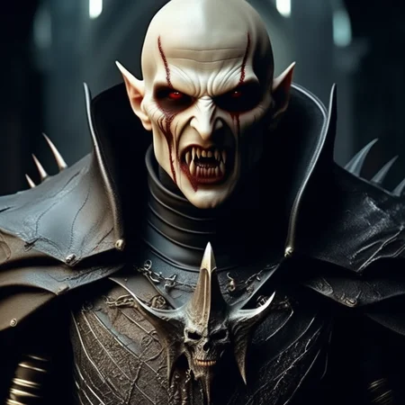 Techwear fashion <lora:Vampire_Collection-sdxl1.0:1> vampcol, ultra realistic, analog photography, dark fantasy style, masterpiece, best quality, amazing quality, a vampire lord, bald nosferatu with fangs, vampire fangs, half bat, half man, wrinkle skin, battle-scarred face, with long claws, red eyes, he has vampire teeth, at midnight, he's in a battlefield, wearing a cracked armor, skinny, holding a sword, looking at viewer, ear piercing, jewelry, dramatic lighting, (frank frazetta) . Extremely high-resolution details, photographic, realism pushed to extreme, fine texture, incredibly lifelike . Futuristic, cyberpunk, urban, tactical, sleek, dark, highly detailed