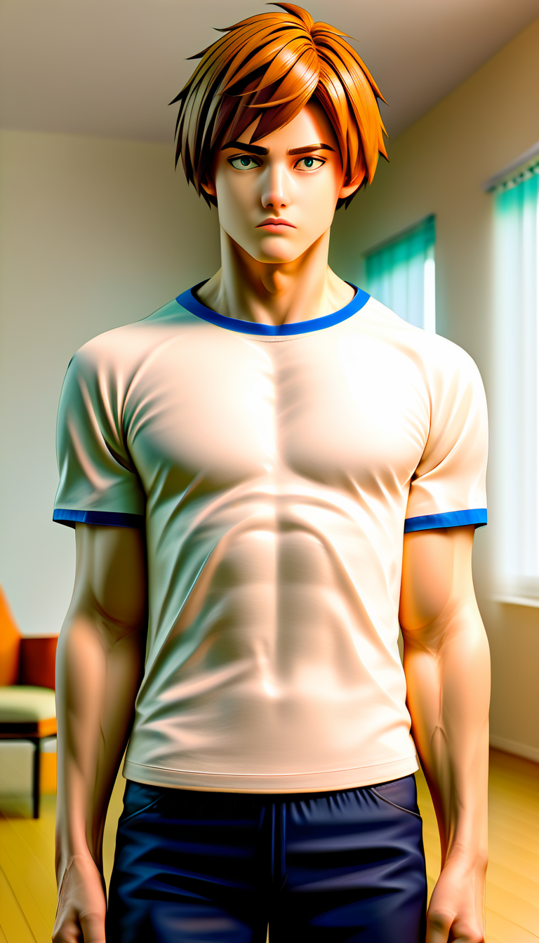 zPDXL2,rating_safe,source_anime,<lora:yuto_akatsuki:1>,1boy,kirishima futa,shirt,indoors,(cowboy shot:1.1),