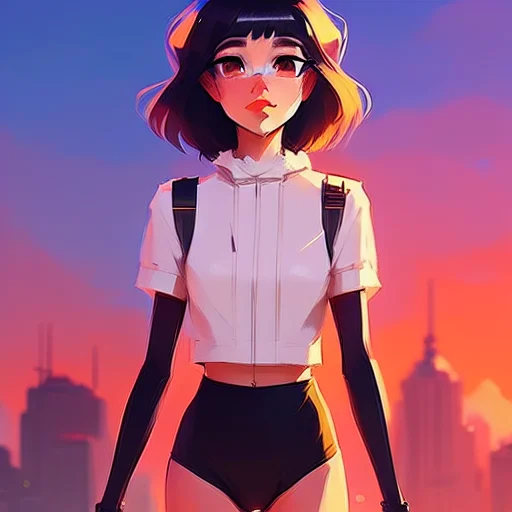full body female , (black hair), green eyes, long hair, smirking, by (((Atey Ghailan and Emmanuel Shiu))), standing in a average shrine, at sunrise
(<SamDoesArt2>:0.84)