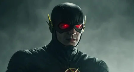 Dark Moody Atmosphere, Cinematic Film Footage
<lora:The Flash:1>
<lora:Cinematic Film:1>
The Flash a zombie with a flash on his face Black Flash, dramatic, mysterious, dark moody atmosphere