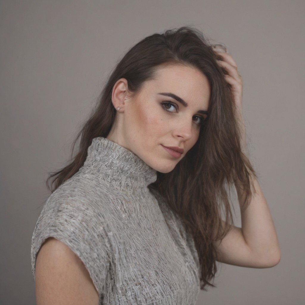 8k, RAW photo, highest quality), beautiful (white skin woman), close up, dress  bun brunette hairstyle  wear dress