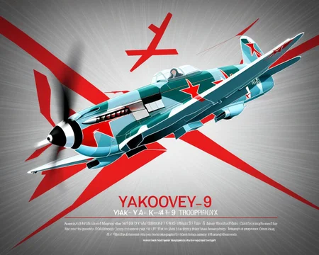 Yakovlev_Yak-9, kinetic typography poster, red-star motif, speed lines, dogfight energy, bold graphics, masterpiece, best quality, amazing quality <lora:Mini list aircraft sdxl V1:1>