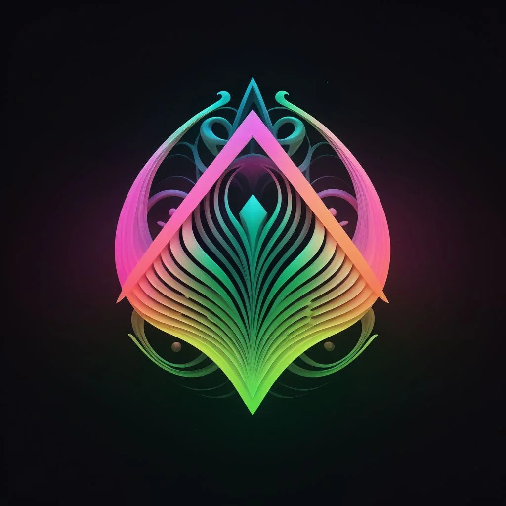 artlg, logo of a colorful illustration, 4k, uhd masterpiece, Artpprct, in the style of monotyping, modern and minimal, mossbeast, spellcaster, druid, spirit wind air elemental Motion photography, hyperrealism, Minimal, modern, logo, vantablack, pearl, neon pink, neon green, ink, charcoal, watercolor, geometric abstract, illusionism, futurism, artistic, spiritual, irridescent, harmonious, masTerpiece, transcendent, CELL SHADED, UNREAL ENGINE 5, VOLUMETRIC LIGHTING