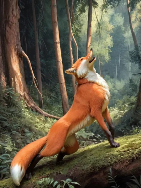 Score_9, score_8_up, scenery, fullbody, 1girl lisichka_A, posing, furry fox <lora:Lisichka:0.9>, mouth opened, highly detailed, masterpiece, wild forest, scenery, extreme detailed, hyperrealistic, masterpiece, detailed fur, beautiful fur