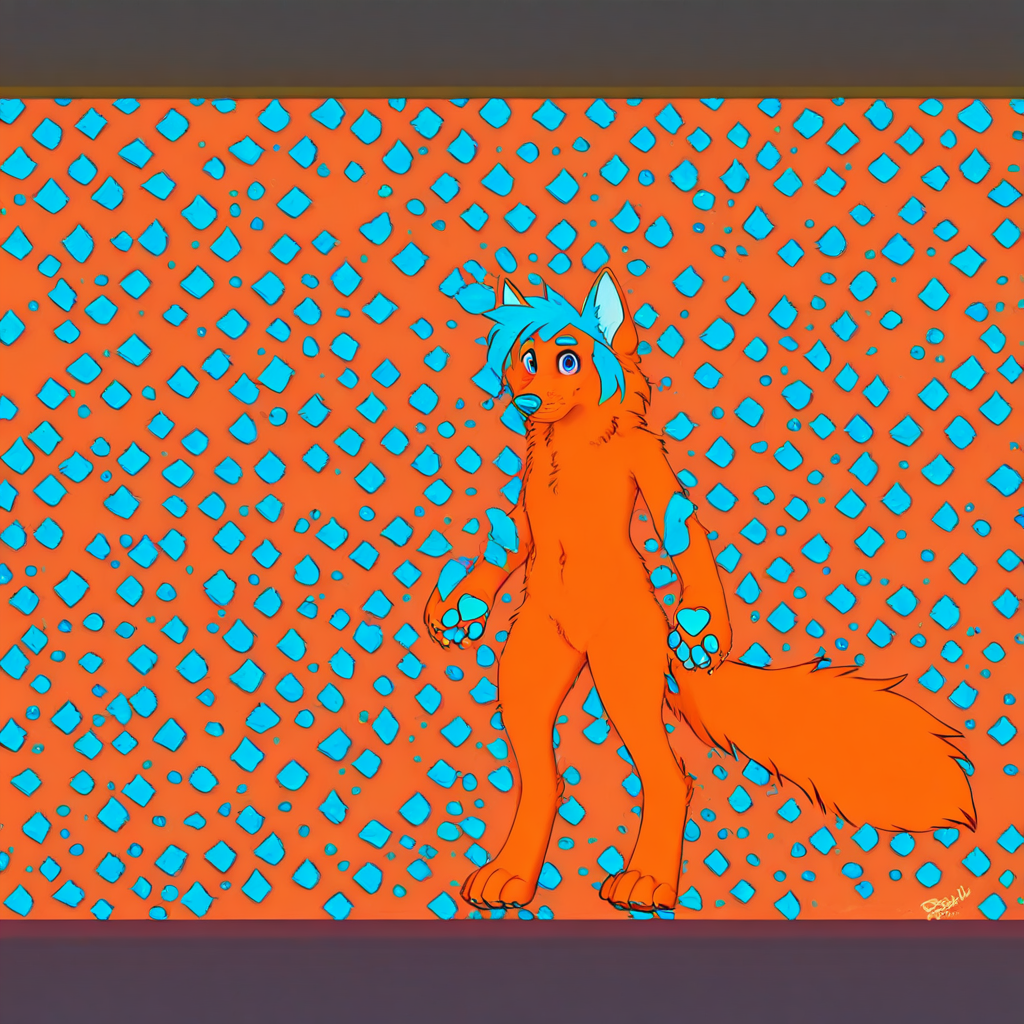 (Colin coyote), ((orange fur)), (cyan hair tuft, cyan tongue, cyan nose, cyan paw pads), five fingers, four toes, digitigrade, ((coyote)), (green and blue Eyes), anthro, ((masterpiece)), ((8k quality)), (detailed fur:1.2), AS-YoungerV2, (cinematic lighting)+, backlighting, (shaded)+, photorealistic, hyperrealistic, (young),  (8k resolution, 8k ultra detailed), HDR, (hyper realistic:1.1), (masterpiece:1.4), intricate, intricate sharp details, octane render, RAW Photo, Best quality, detailed shading, perfect lighting, dynamic lighting, ultradetailed, (Photorealistic:1.4). [by dagasi|ancesra:0.6], [by foxovh|personalami:1.1], [by einshelm|tom_fischbach],[by zackary911, by thebigslick], (solo), (body fur:1.1), (best quality) dramatic lighting, (detailed fluffy fur:1.1),((masterpiece)), ((8k quality)), (detailed fur:1.2), AS-YoungerV2, (cinematic lighting)+, backlighting, (shaded)+, photorealistic, hyperrealistic, (young), (8k resolution, 8k ultra detailed), HDR, (hyper realistic:1.1), (masterpiece:1.4), intricate, intricate sharp details, octane render, RAW Photo, Best quality, detailed shading, perfect lighting, dynamic lighting, ultradetailed, (Photorealistic:1.4). [by dagasi|ancesra:0.6], [by foxovh|personalami:1.1], [by einshelm|tom_fischbach],[by zackary911, by thebigslick], (solo), (body fur:1.1), (best quality) dramatic lighting, (detailed fluffy fur:1.1), (Colin coyote), ((orange fur)), (cyan hair tuft, cyan tongue, cyan nose, cyan paw pads), five fingers, four toes, digitigrade, ((coyote)), (green and blue Eyes)