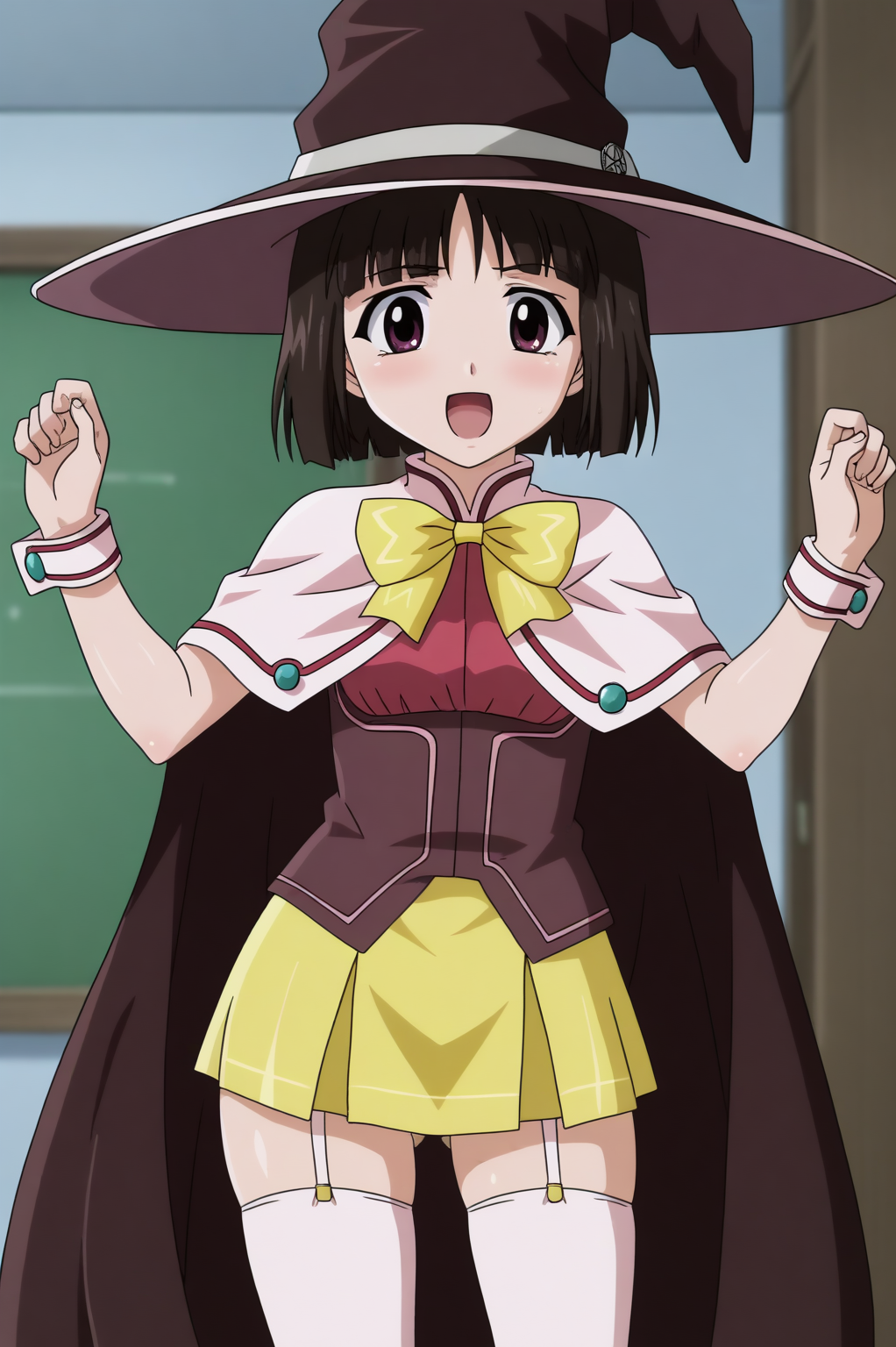 Yukari Sendou, witch <lora:RosarioVampire-Yukari_Sendou-PDXL:0.8>