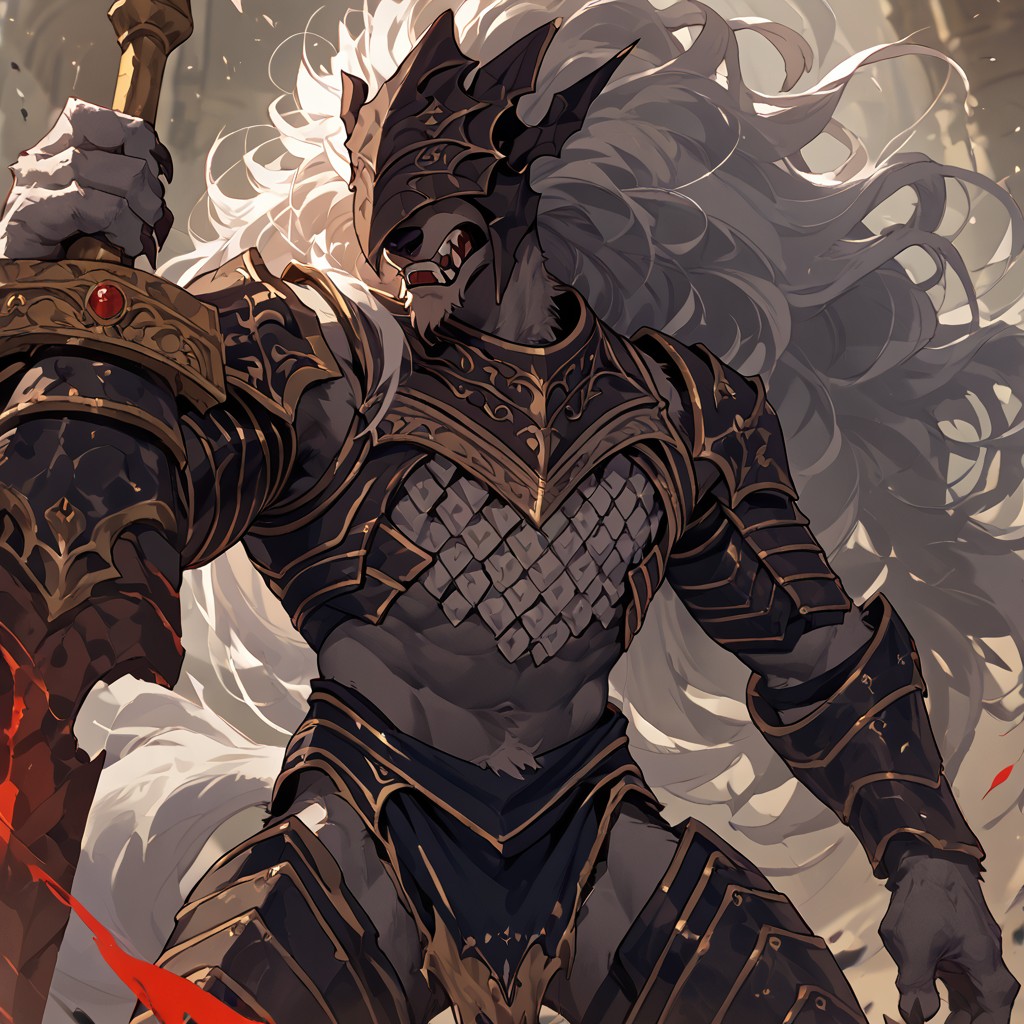 scorre_9, score_8_up, score_7_up, score_6_up, Maliketh, solo, 1boy, bara, helmet, armor, expressiveh, 