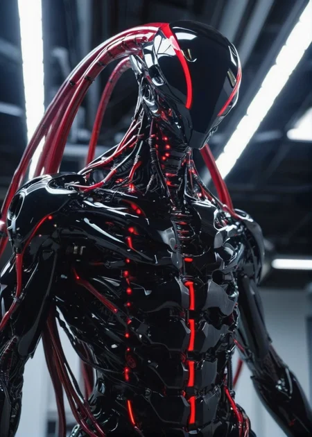 electalien artstyle, (Film footage:1.48), in a documentary film directed by takeshi kitano ,, a scientist creates a monster in the lab [On Cloud Nine|dire], BREAK Abbey ,BREAK intricate cinematography, high quality award winning movie footage. Hair Light<lora:Electric Alien - Trigger is ElectAlien Artstyle:.9>
