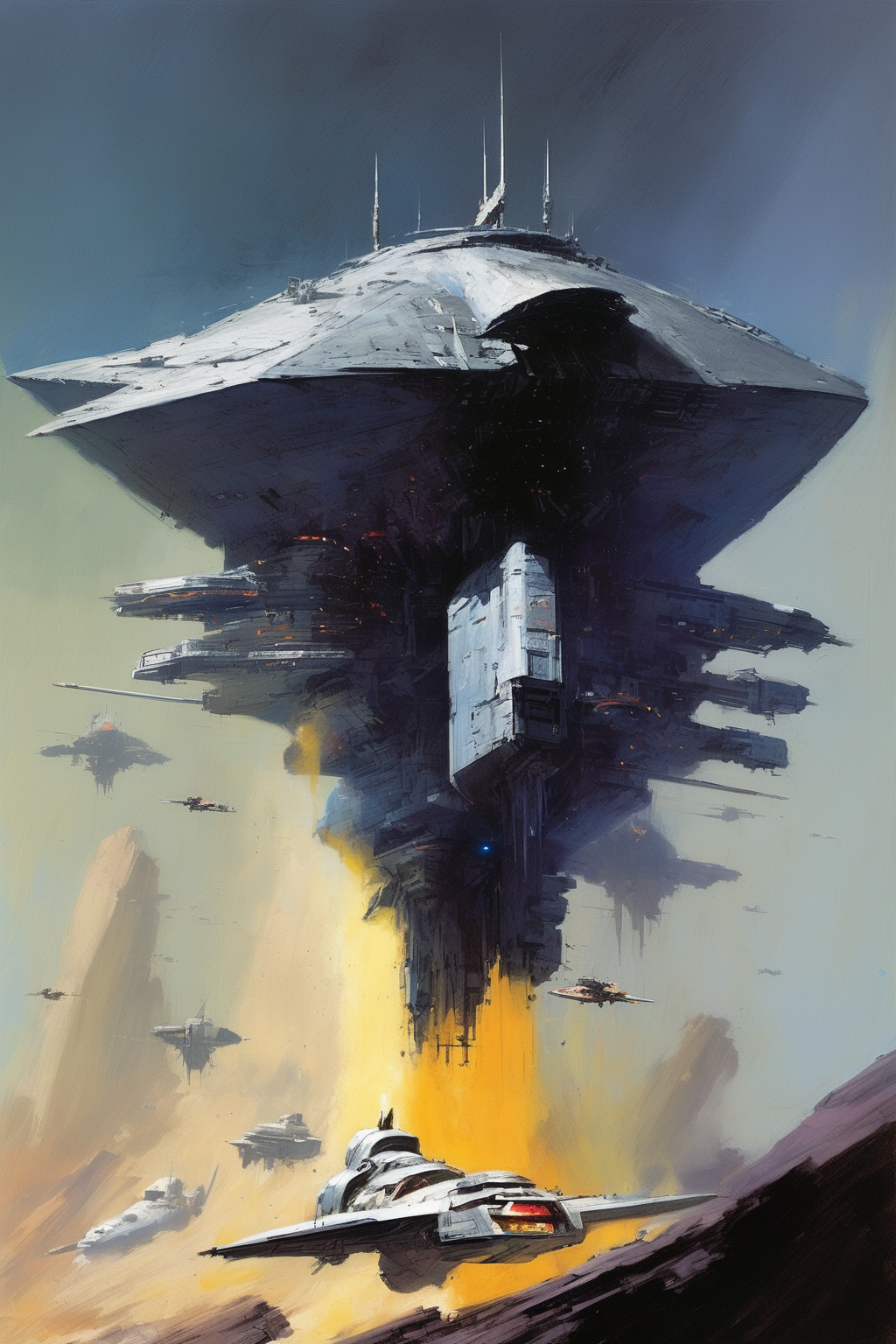 John Harris Style - vicious viscous john berkey space destroyer