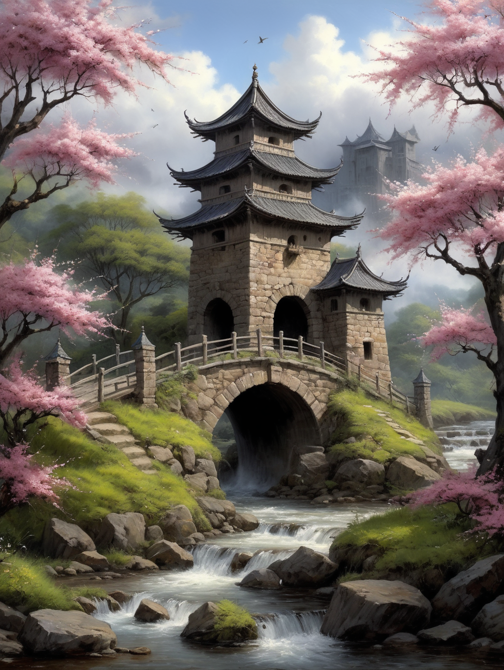 oil painting, The Castle of Shadows,
34K uhd, masterpiece, high detail, 8k, intricate, detailed, high resolution, high res, high quality, <lora:add-detail-xl:1.8>, highly detailed, Extremely high-resolution details, fine texture,