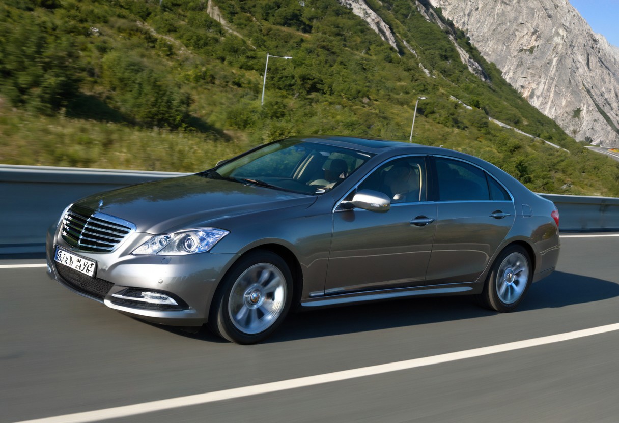 score_9, score_8_up, score_7_up, modern luxury sedan made from chrome-steel ball bearings, mountain road, detailed background, <lora:Balls_of_Chrome_Steel:0.1>, <lora:add-detail-xl:1>