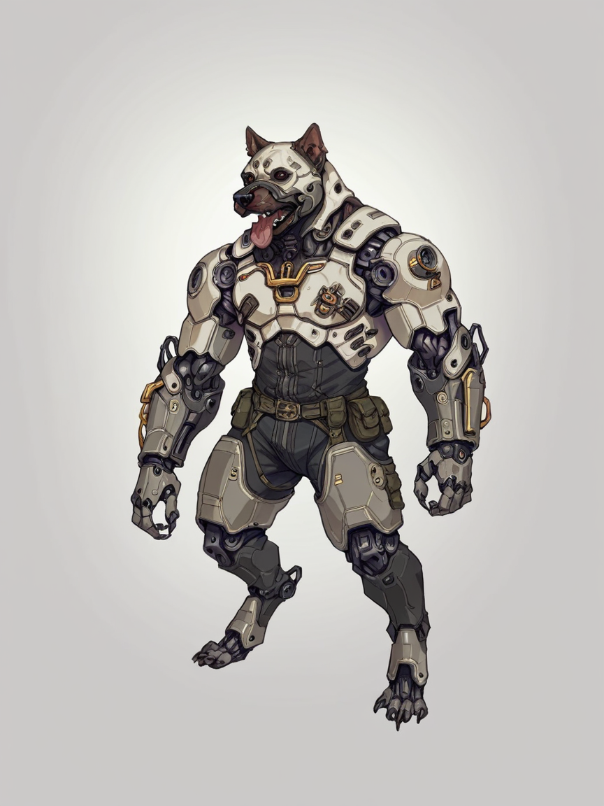 score_9, score_8_up, score_7_up, score_6_up, score_5_up, score_4_up,  <lora:y1nt10nXLP:0.6> y1nt10n, cyborg, dog