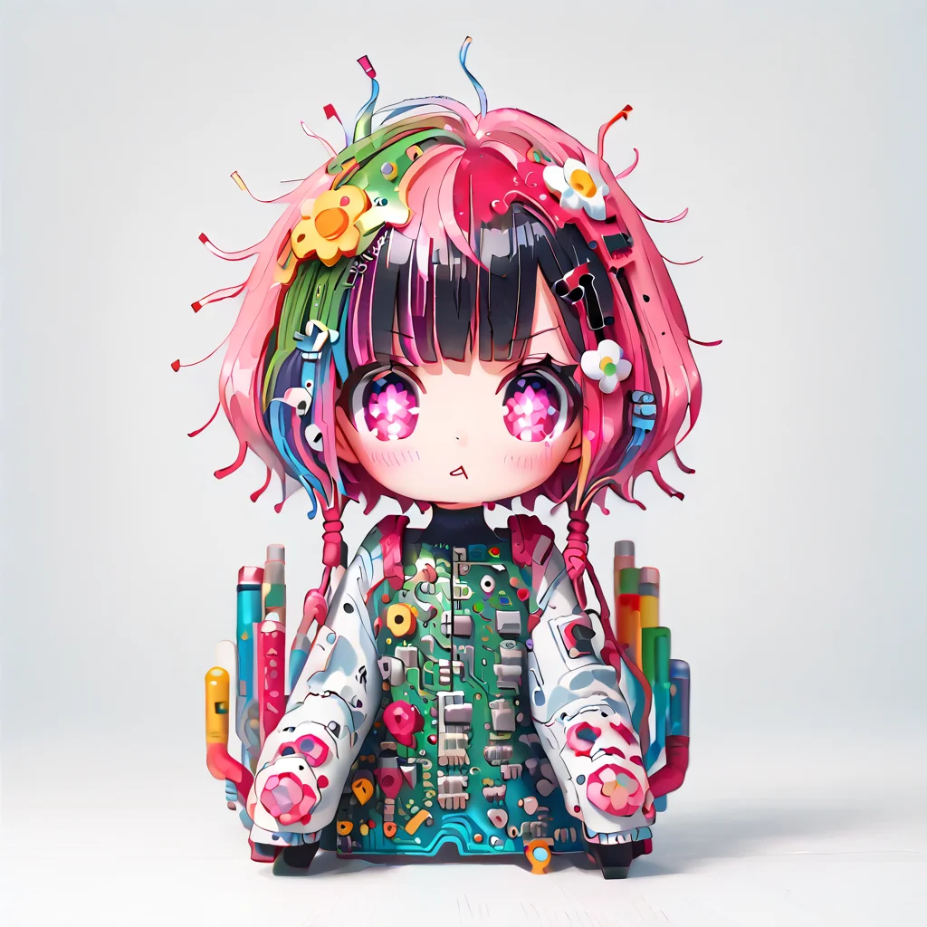 <lora:PCB_Style_Pony_-_Snoodler:1> pcb_style
 <lora:Berta_Delica:1> black hair, pink hair, multicolored hair, symbol-shaped pupils
