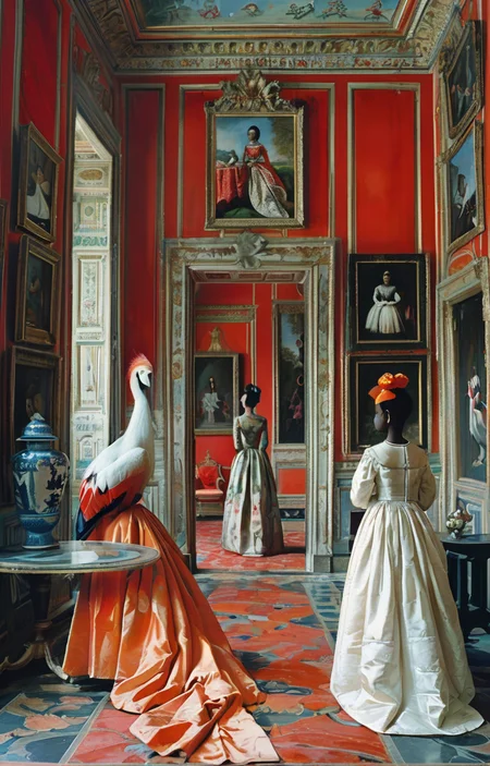 masterpiece,best quality,<lora:tbh365-sdxl:0.8>,illustration,Style of Karen Knorr portrait of family