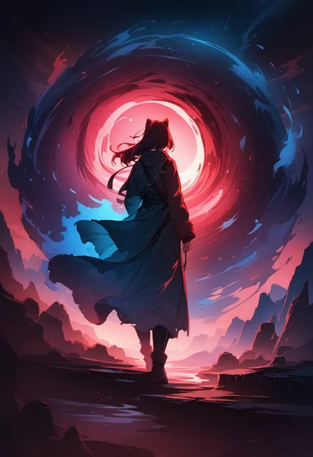 (masterpiece), best quality, (4K), (cinematic lighting), highly detailed, 8K, UHD, ultra detailed, immersive picture, vivid colors, volumetric light, cinematic light, extremely detailed CG, BREAK,
DARK SIDE \(PICTURE BOOK\)