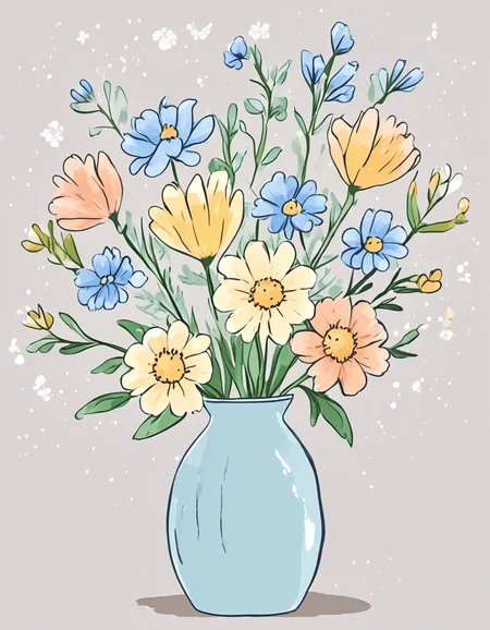 novuschroma57 style cartoon wildflowers in a vase <lora:novuschroma57 style_simple:1> <lora:sdxl_lightning_8step_lora:1>