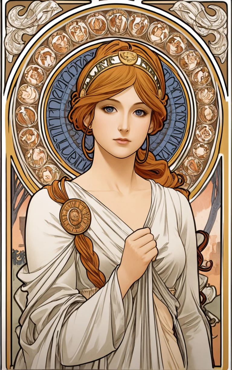 <lora:Mucha:1> mucha, art nouveau,
athena, goddess,