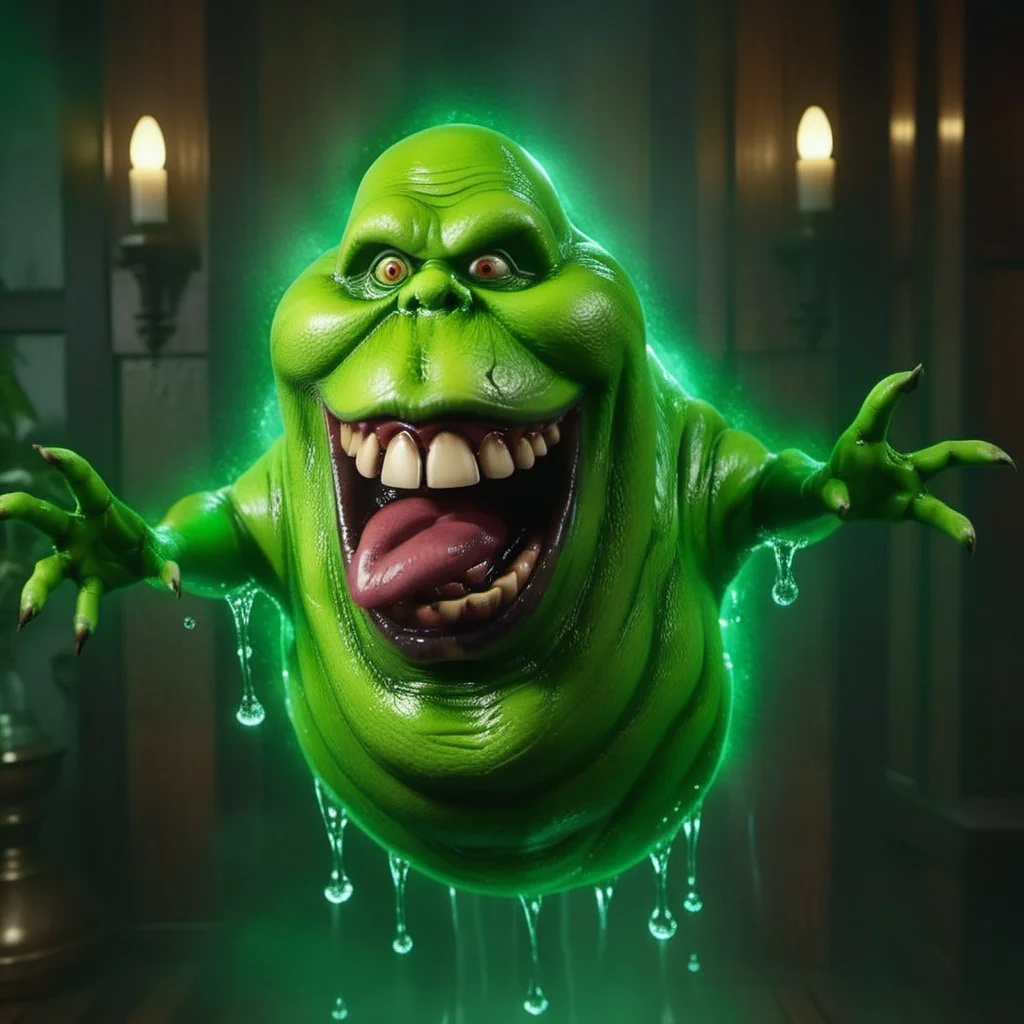Slimer1024, a glowing green ghost through a wall, wet and slimy, features intricate detail, detailed eyes, highly detailed, photography, ultra sharp, film, bokeh, professional, 4k <lora:Slimer1024:0.7>