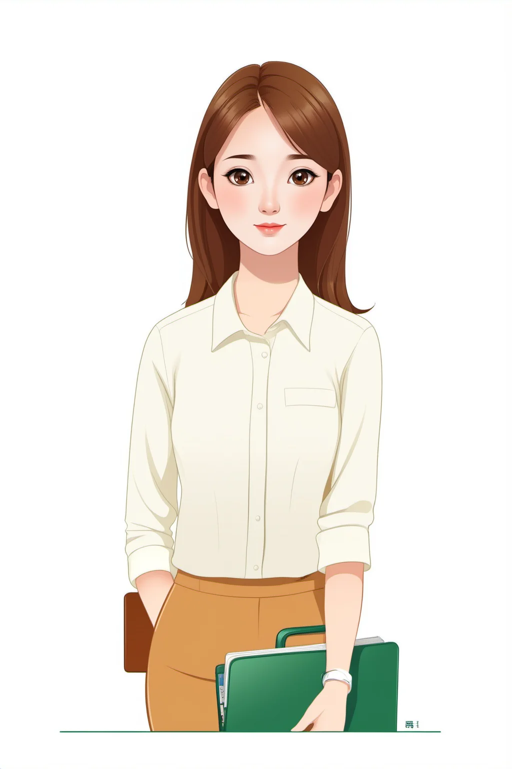 <lora:chahualiu:0.9>,chahua,masterpiece,best quality,[(white background:1.2)::0.9],1girl,simple background,office room,illustration,looking at viewer,