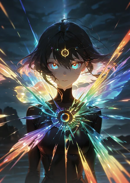 masterpiece, best quality, amazing quality, very aesthetic, absurdres, newest, (scenery, volumetric lighting),
eye_focus,
1girl, solo, anime crystal eyes, sharp faceted irises, gemstone texture, prismatic color shifts, deep reflective surface, intricate ultra-high-quality detailing, soft internal glow, smooth gradient blending, ethereal elegant gaze, subtle sparkles, refined anime fantasy aesthetic, ambient glowing light, dreamlike soft shadows, digital painting with cinematic depth
,masterpiece, best quality, amazing quality, very aesthetic, absurdres, newest, (scenery, volumetric lighting),
, <lora:eye_focus_illus:0.8>,