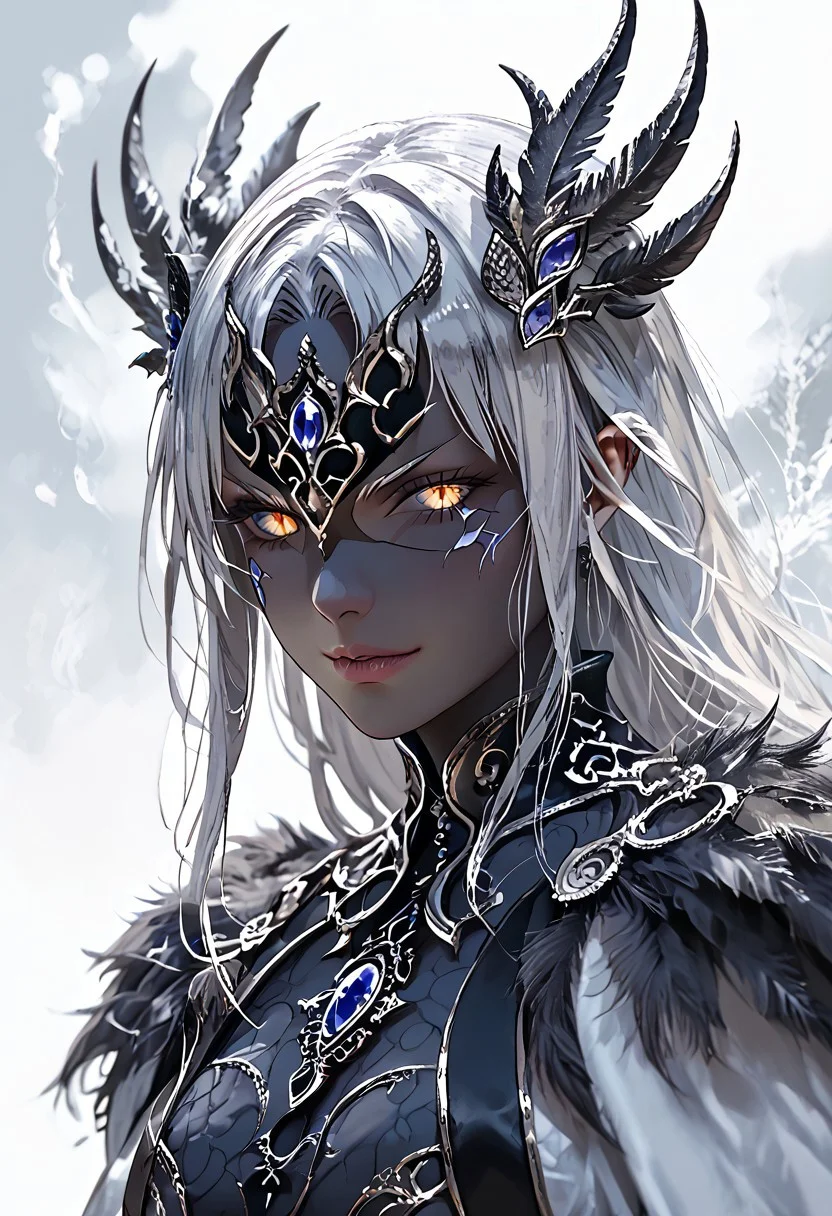 (Masterpiece:1.3), (best quality:1.2), (detailed background:1.1), (intricate details:1.1), (detailed background:1.2), 1girl, solo focus, perfect anatomy, source anime,
BREAK
(score_9, score_8_up, score_7_up), (Masterpiece), (expressive eyes), 1girl,
Bunyip, lamia, snake scutes, black underside, fluffy, furry tail topside, white fur, animal arms, shoulder fur, animal ears, colored skin, black skin,
<lora:MGE_V5.0:1.2>
BREAK
erotic pose, detail background,,intense stare,
edgy and dramatic fashion photography,volumetric lighting, harsh lighting, muted colors,
dynamic angle, side shot, light abs,
dark, bow down, smirk, full body,
BREAK
NegativeDynamics,scenery,hkevil,