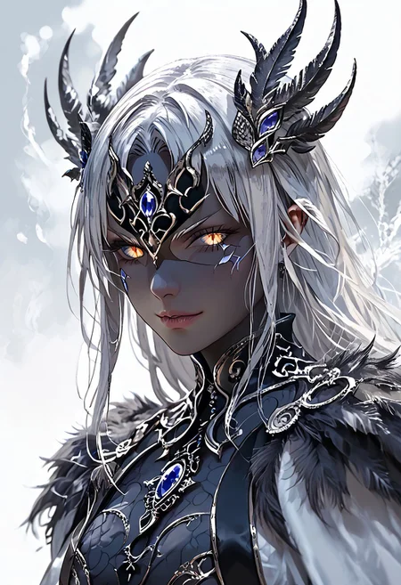 (Masterpiece:1.3), (best quality:1.2), (detailed background:1.1), (intricate details:1.1), (detailed background:1.2), 1girl, solo focus, perfect anatomy, source anime,
BREAK
(score_9, score_8_up, score_7_up), (Masterpiece), (expressive eyes), 1girl,
Bunyip, lamia, snake scutes, black underside, fluffy, furry tail topside, white fur, animal arms, shoulder fur, animal ears, colored skin, black skin,
<lora:MGE_V5.0:1.2>
BREAK
erotic pose, detail background,,intense stare,
edgy and dramatic fashion photography,volumetric lighting, harsh lighting, muted colors,
dynamic angle, side shot, light abs,
dark, bow down, smirk, full body,
BREAK
NegativeDynamics,scenery,hkevil,