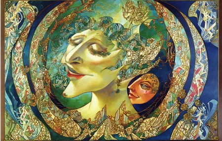<lora:otto-dix_pony_v1:1> mughal \(style\),  ' random prompt ' by dix otto in 1932, mythological painting \(genre\) ,religious painting \(genre\),allegorical painting \(genre\)
verism \(style\)        
cliffs-and-rocks  Welcome to Radiant Art Nouveau Elegance. Enter an era characterized by (organic forms and flowing curves), where Art Nouveau design intertwines with a sense of natural grace. Defined by (intricate patterns and fluid lines:0.3), it creates a tapestry of (visual harmony and organic beauty, transporting observers to a period of unparalleled Art Nouveau splendor). Embracing radiant Art Nouveau elegance fosters an atmosphere of natural enchantment and artistic allure, immersing viewers in the graceful essence of Art Nouveau innovation and its timeless allure, urging them to appreciate the echoes of organic beauty with hearts brimming with admiration and appreciation. , score_9, score_6_up, score_7_up