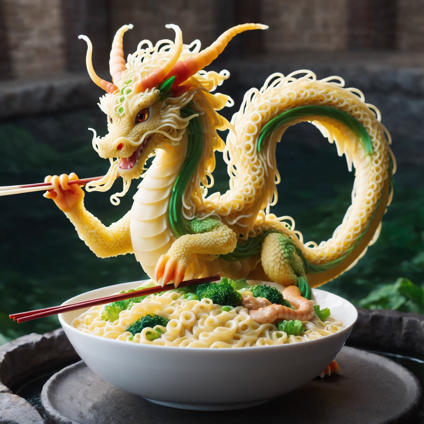 a noodle dragon<lora:sendnoodles-sdxl-adam-e:1>