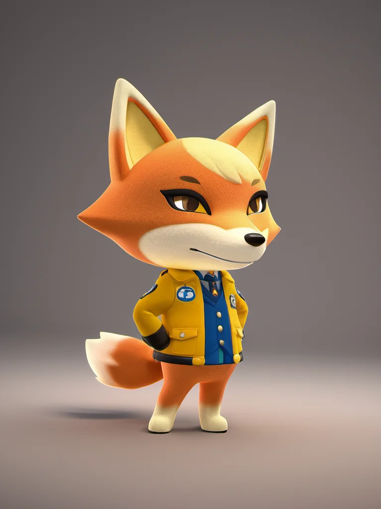 best quality,master piece, highly detailed,acs style,close up of a cute fox wear coat costume standing,solo,simple background,octane render, volumetric, dramatic lighting, <lora:acs-000015:0.9>