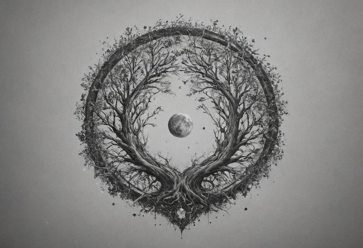 "Visualize a line art tattoo design inspired by the concept of 'as above, so below,' depicting the interconnectedness of the universe. Imagine intertwining elements such as stars, roots, and branches to symbolize the unity of the cosmos and the earth. Consider how you would like these elements to flow together and what symbolic meanings they hold for you. Feel free to explore different styles and compositions to bring this concept to life in your tattoo design.
<lora:add-detail-xl:0.95> <lora:dvr-lnds-sdxl:0.3> dvr-lnds-sdxl <lora:MJ52:0.25> <lora:ral-apoctvisn-sdxl:0.3> ral-apoctvisn <lora:zavy-cntrst-sdxl:0.35> dark, chiaroscuro, low-key <lora:zavy-rmlght-sdxl:0.41> zavy-rmlght <lora:SDXLFaeTastic2400:0.225>