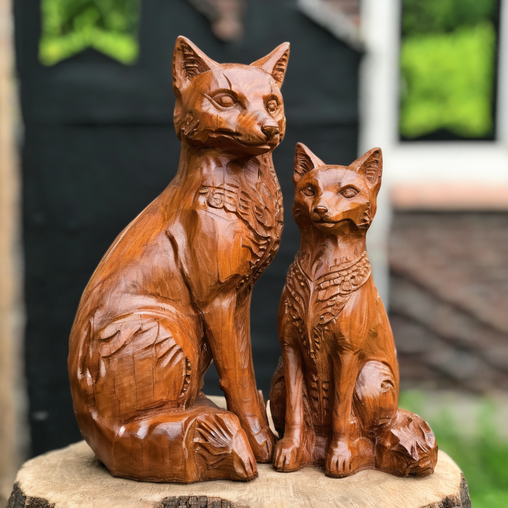 sitting fox with child of Woodcarving,
(drop shadow:1.1),ring bokeh,black room,blurry background,,(simple background:1.3)
<lora:Woodcarving:1>
raw photo,film photo,film grain,