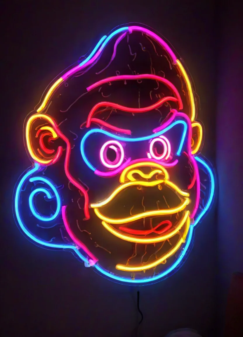 <lora:PE_NeonSignStyle:0.9> PENeonSign, neon Sign, glowing, colorful,
Donkey Kong,
masterpiece, high resolution, octance 4k, high detail