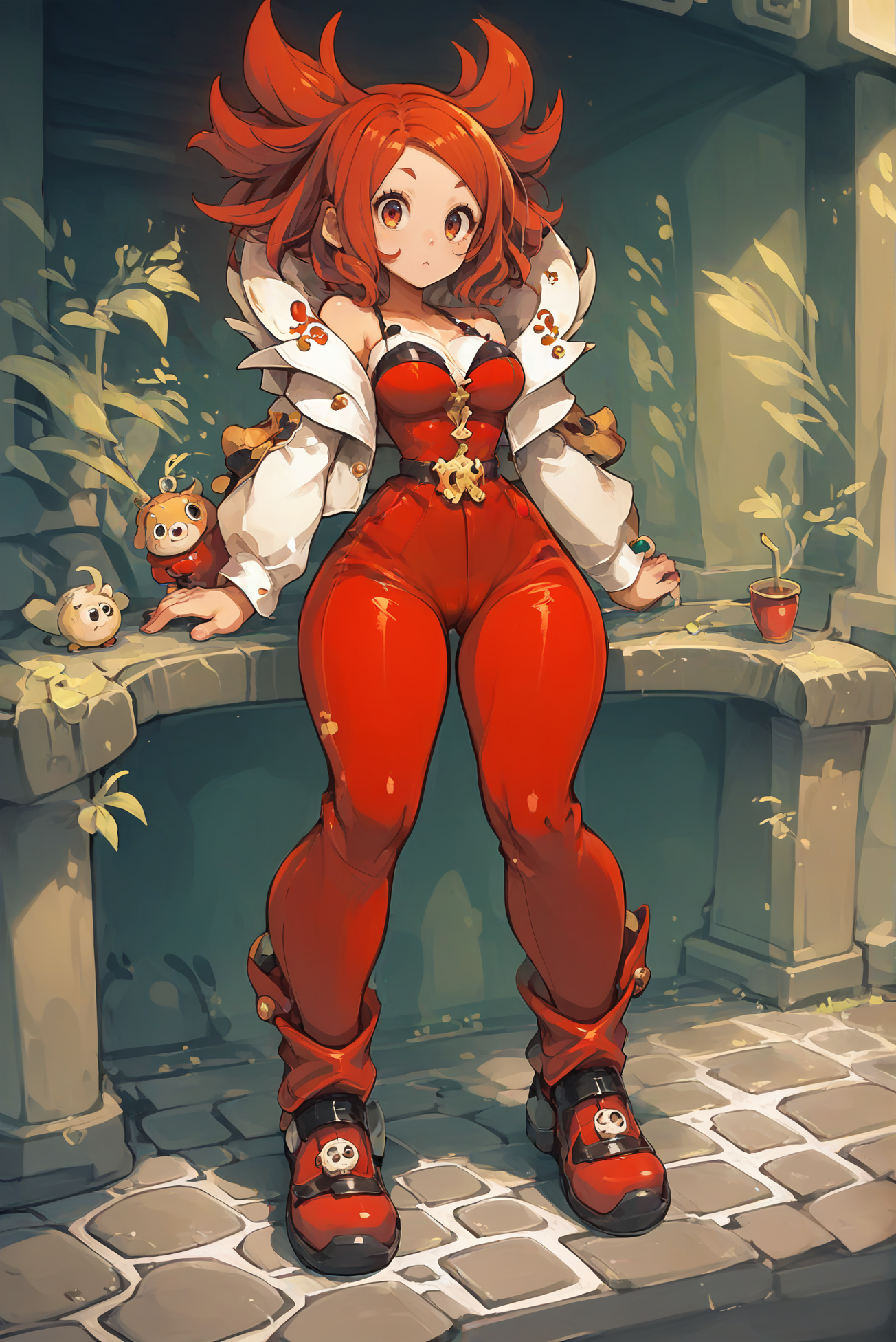 source_anime, score_9, score_8_up, score_7_up, anime style, rating_safe, 1girl, woman, (remarkable Mote Kei:1.3) cute angel, cameltoe, [:formal costume design,:0.2], bombshell hair, auburn hair with multicolor highlights, Pompadour Quiff, thick thighs, narrow waist, (asian:1.3), warmly lit interior, in a weird Secret garden<lora:EnvyPonyCute03:1>