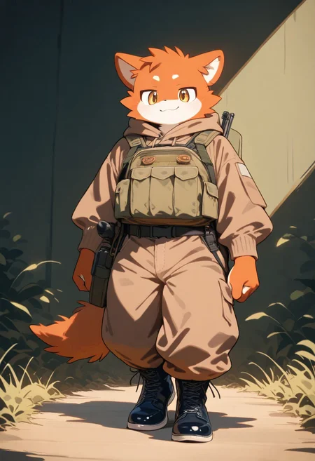 masterpiece, high score, great score, absurdres, year 2025, safe, 1boy, zuppu11 type 2, furry, cute, kemono
