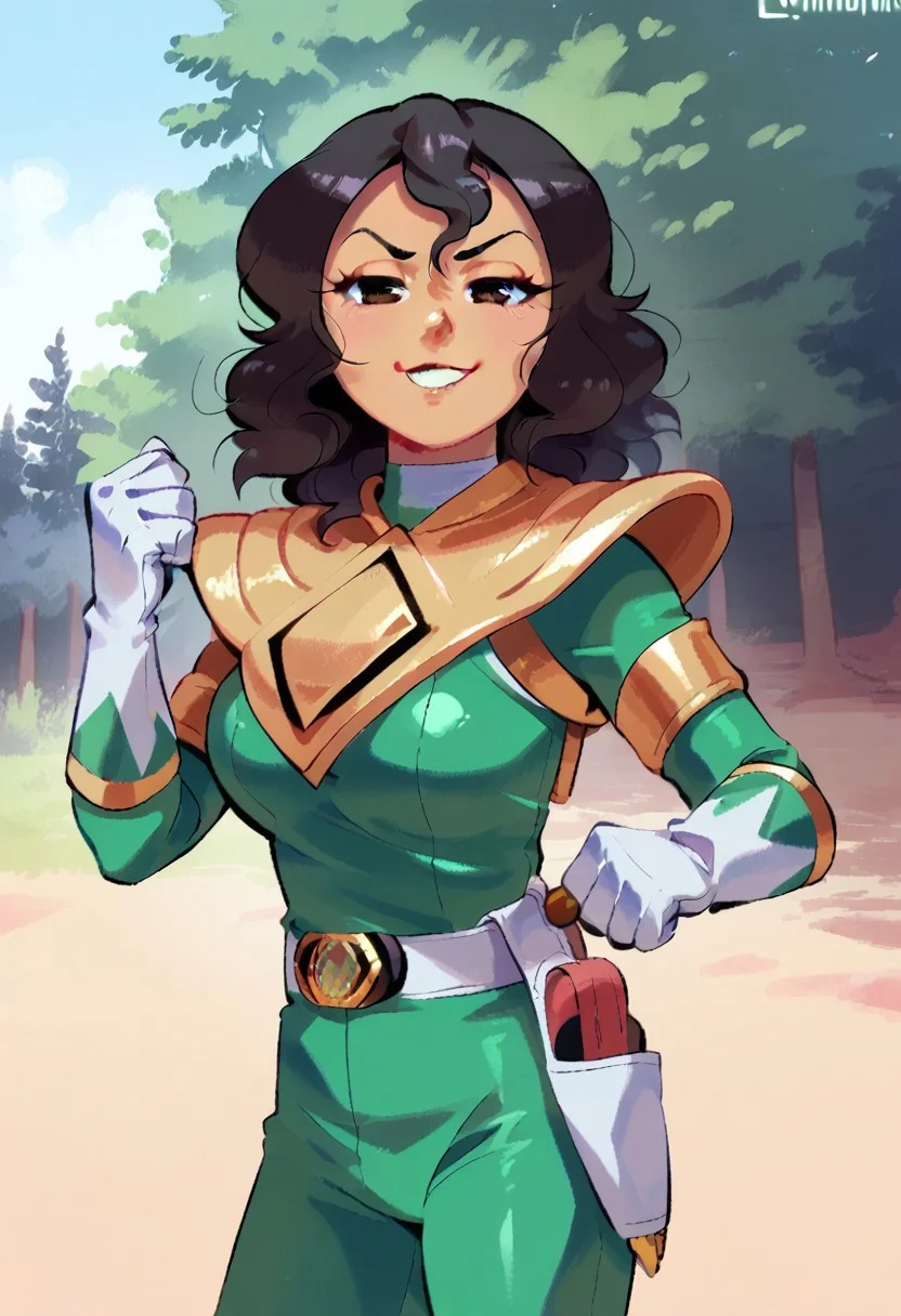 score_9,score_8_up,score_7_up,,4k, beautiful,masterpiece,,1girl,elenamics, black hair, latina girl,brown eyes,large breasts,(smug face),
Dragonshield,gold chest plate,shiny gold elements, realistic gold, battle pose, action pose,
GreenPowerranger, Tight suit, diamond patterns suit, white gloves, Greenaccents, white belt,Green colored suit,Holster, forest background, horse in backgorund,
,8k,,looking at viewer,body shot,Expressiveh, LatinaMILF,