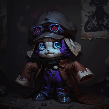 digimon offmon wearing longsleeve, hat, googles, metal tendrils coming from his back, concept art, realistic, dark theme, low light,, verybadimagenegative_v1.3, zPDXL3, poster art
